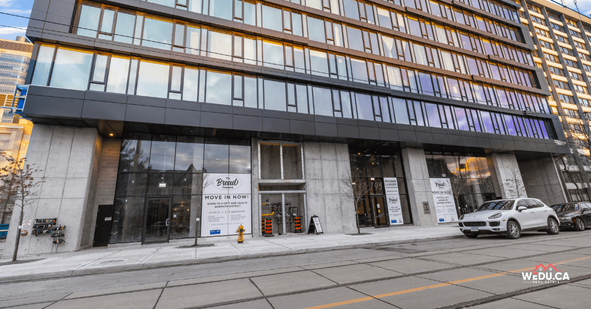 Exterior view of The Bread Company Condos, 195 McCaul Street, NAAN Unit 201