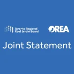 TRREB and OREA joint statement thumbnail.